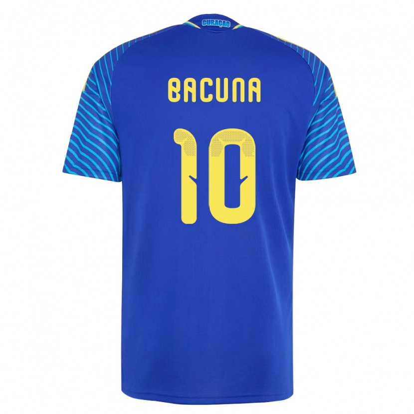 Danxen Pánské Curaçao Leandro Bacuna #10 Námořnická Bílá Domů Hráčské Dresy 26-28 Dres
