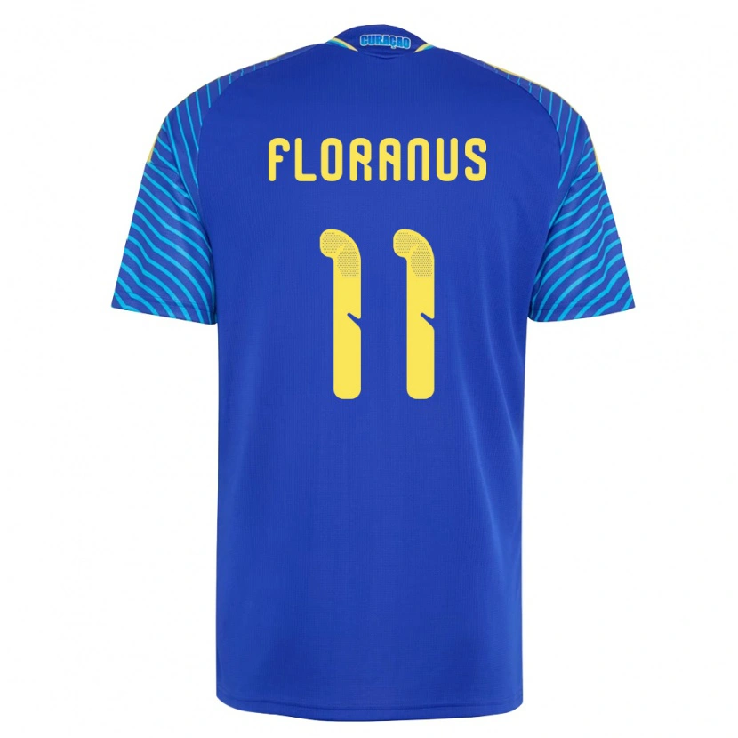 Danxen Pánské Curaçao Jëalardino Floranus #11 Námořnická Bílá Domů Hráčské Dresy 26-28 Dres