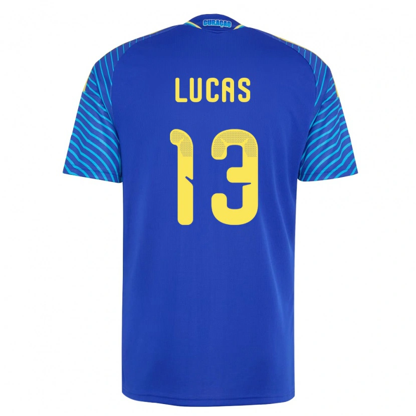Danxen Pánské Curaçao Thyrone Lucas #13 Námořnická Bílá Domů Hráčské Dresy 26-28 Dres
