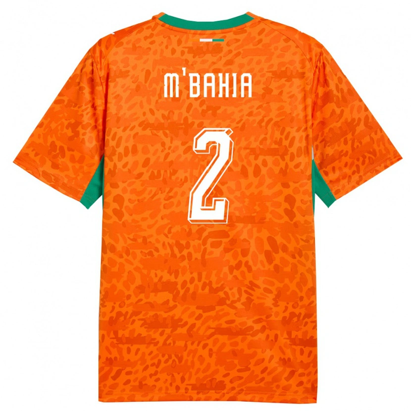 Danxen Pánské Pobřeží Slonoviny Ivan M'bahia #2 Oranžová Zelená Bílá Domů Hráčské Dresy 26-28 Dres