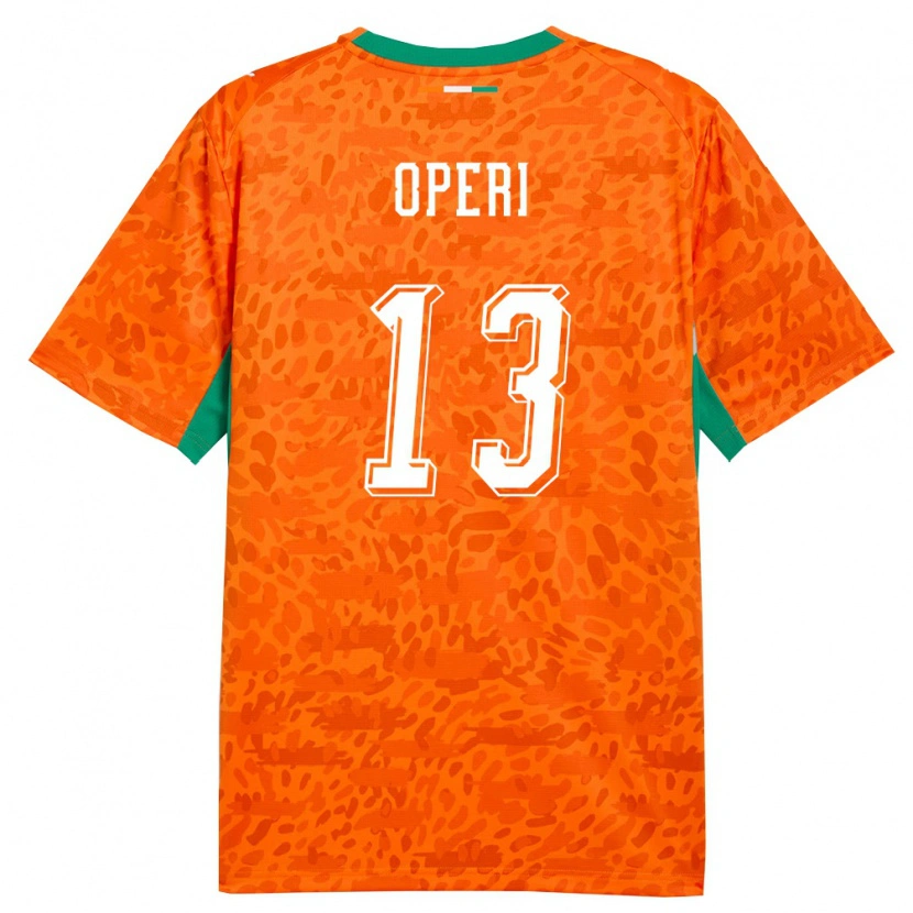 Danxen Pánské Pobřeží Slonoviny Christopher Operi #13 Oranžová Zelená Bílá Domů Hráčské Dresy 26-28 Dres