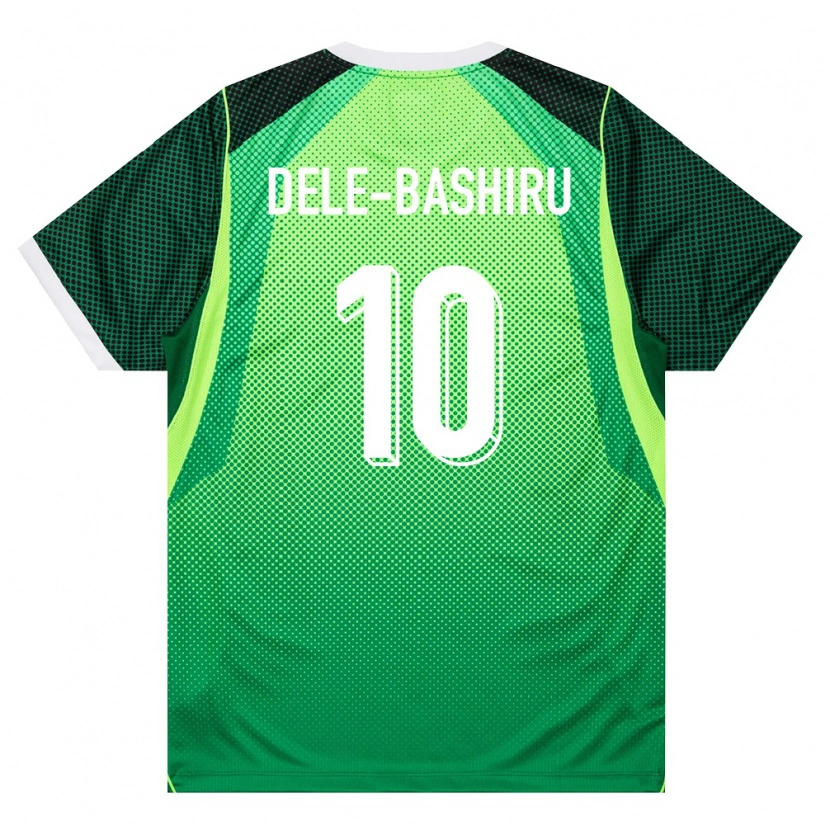 Danxen Pánské Nigérie Fisayo Dele-Bashiru #10 Zelená Bílá Domů Hráčské Dresy 26-28 Dres