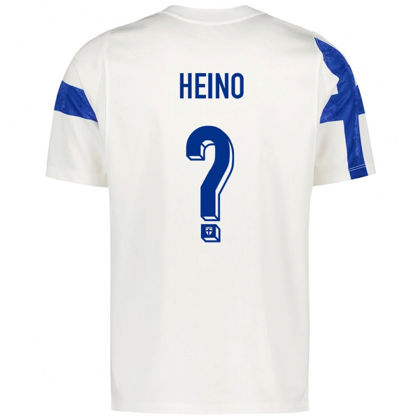 Danxen Pánské Finsko Oliver Heino #0 Bílá Modrá Domů Hráčské Dresy 26-28 Dres