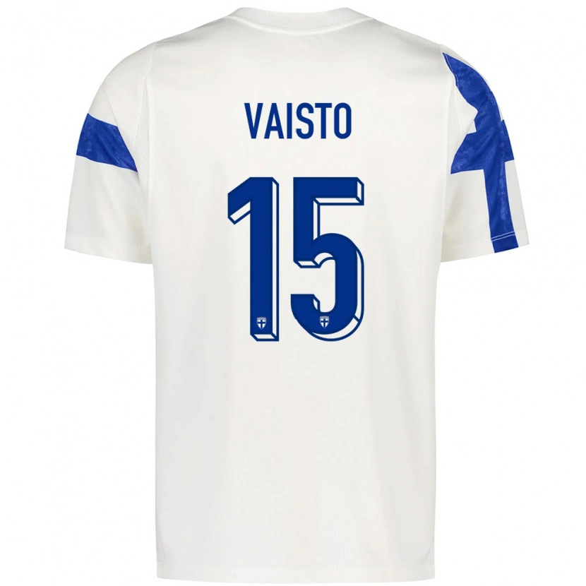 Danxen Pánské Finsko Oskari Väistö #15 Bílá Modrá Domů Hráčské Dresy 26-28 Dres