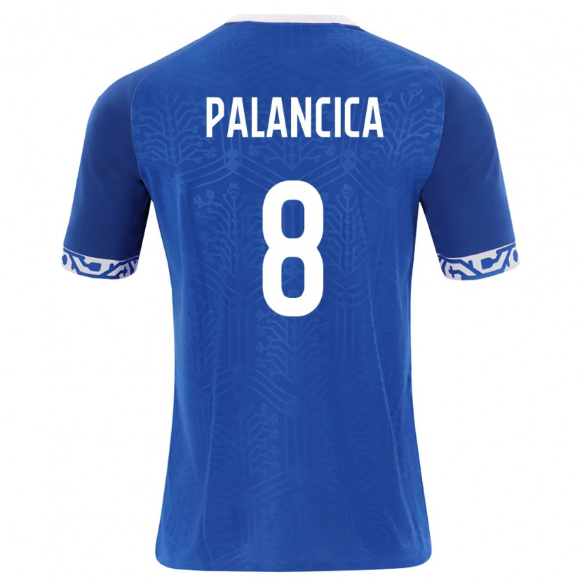 Danxen Pánské Moldavsko Cristian Palancica #8 Královská Modrá Bílá Domů Hráčské Dresy 26-28 Dres