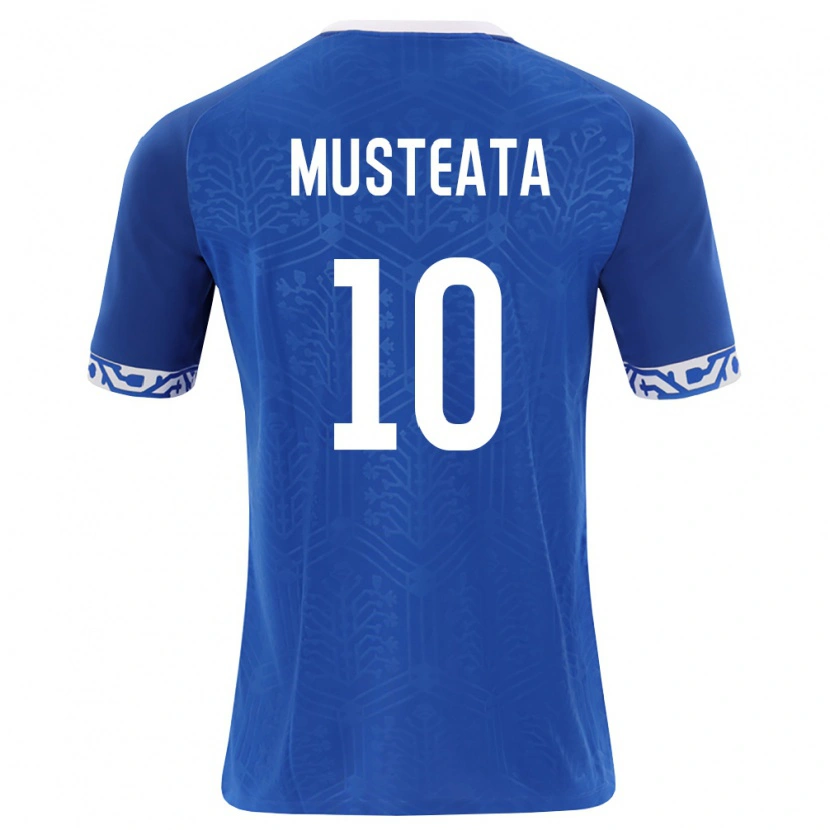 Danxen Pánské Moldavsko Bogdan Musteata #10 Královská Modrá Bílá Domů Hráčské Dresy 26-28 Dres