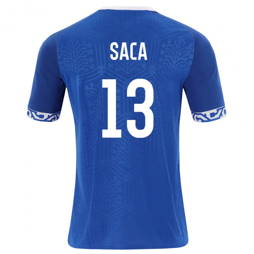 Danxen Pánské Moldavsko Leo Saca #13 Královská Modrá Bílá Domů Hráčské Dresy 26-28 Dres