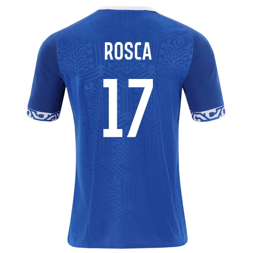 Danxen Pánské Moldavsko Bogdan Rosca #17 Královská Modrá Bílá Domů Hráčské Dresy 26-28 Dres