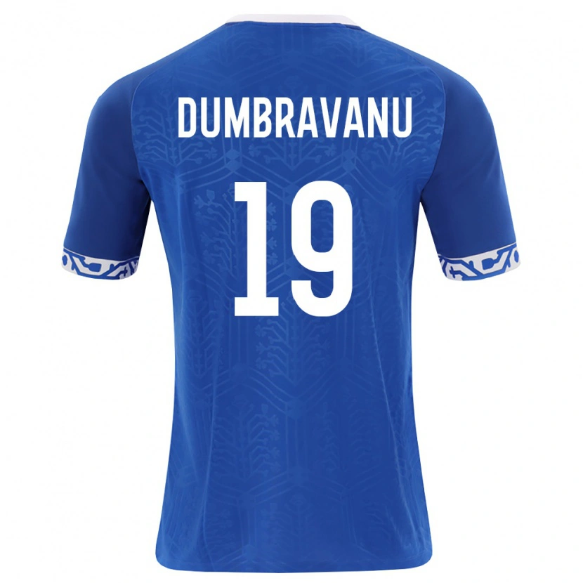 Danxen Pánské Moldavsko Daniel Dumbravanu #19 Královská Modrá Bílá Domů Hráčské Dresy 26-28 Dres