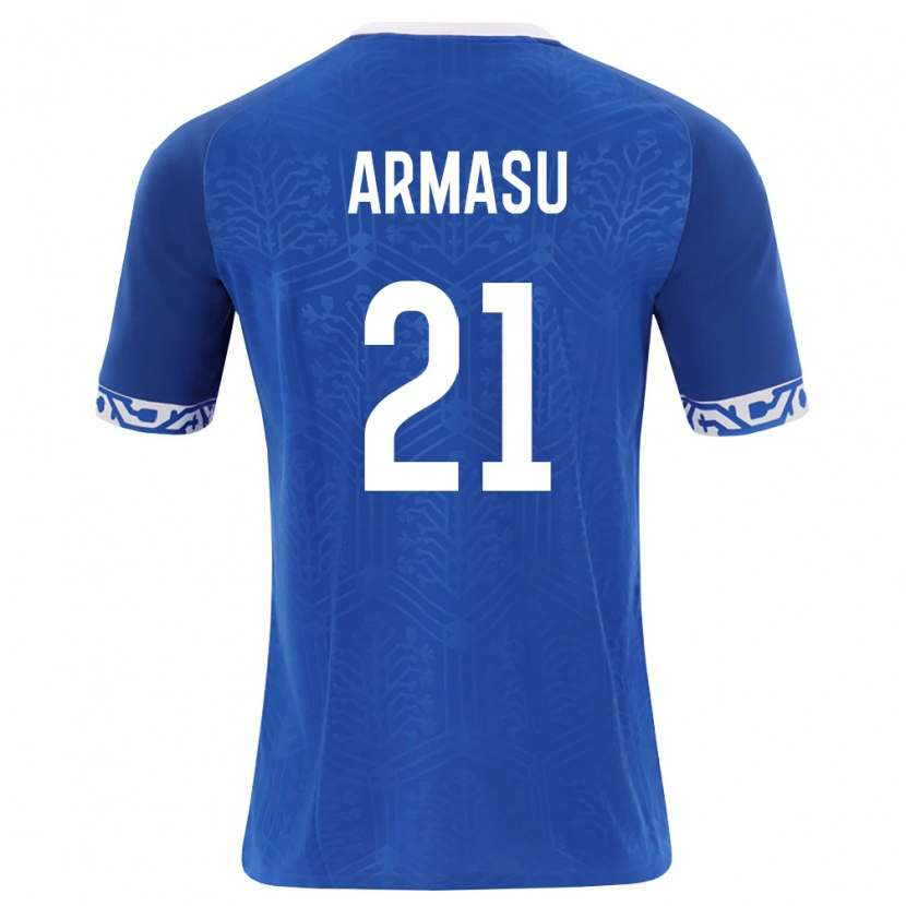 Danxen Pánské Moldavsko Daniel Armasu #21 Královská Modrá Bílá Domů Hráčské Dresy 26-28 Dres