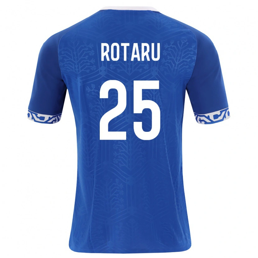 Danxen Pánské Moldavsko Nicolae Rotaru #25 Královská Modrá Bílá Domů Hráčské Dresy 26-28 Dres