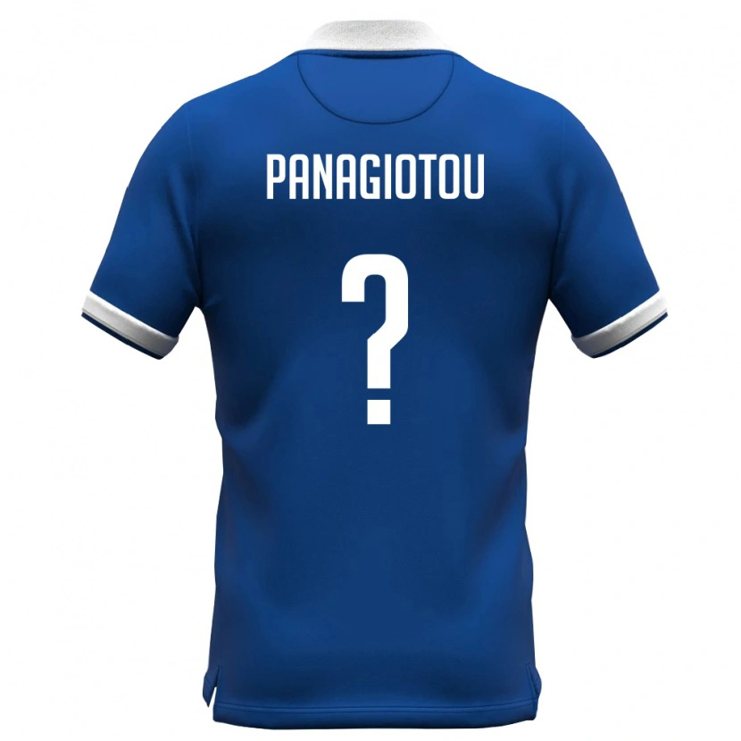 Danxen Pánské Kypr Orestis Panagiotou #0 Královská Modrá Bílá Domů Hráčské Dresy 26-28 Dres
