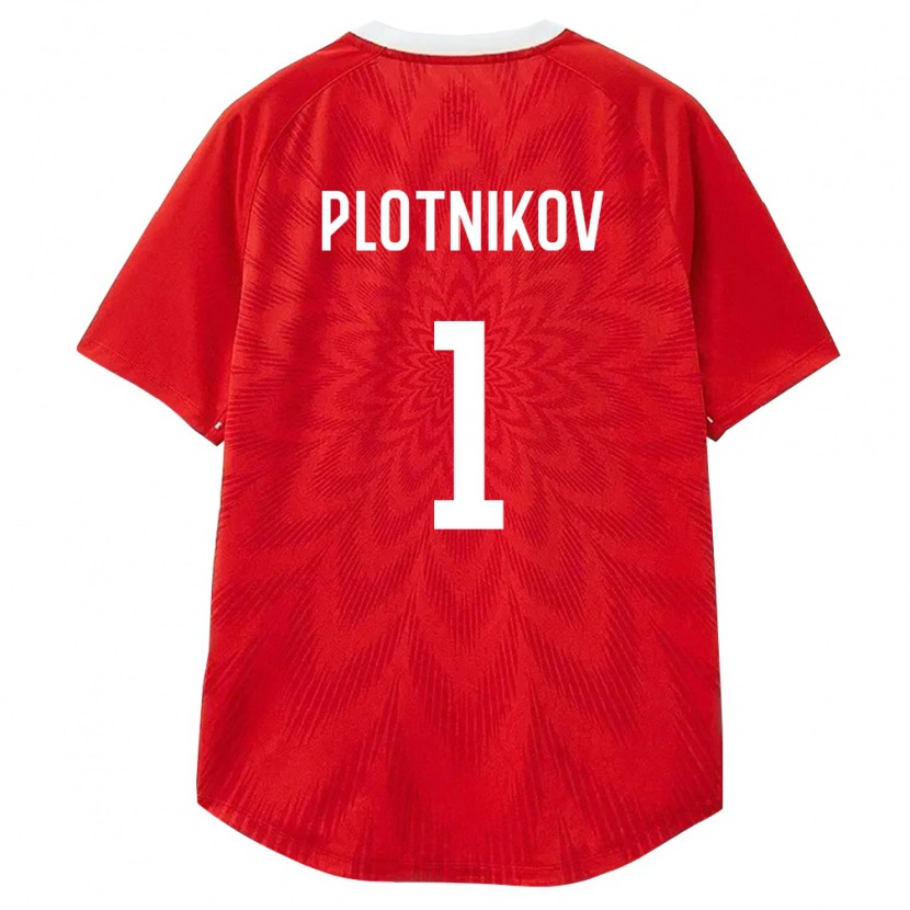 Danxen Pánské Rusko Egor Plotnikov #1 Červená Bílá Hnědá Domů Hráčské Dresy 26-28 Dres