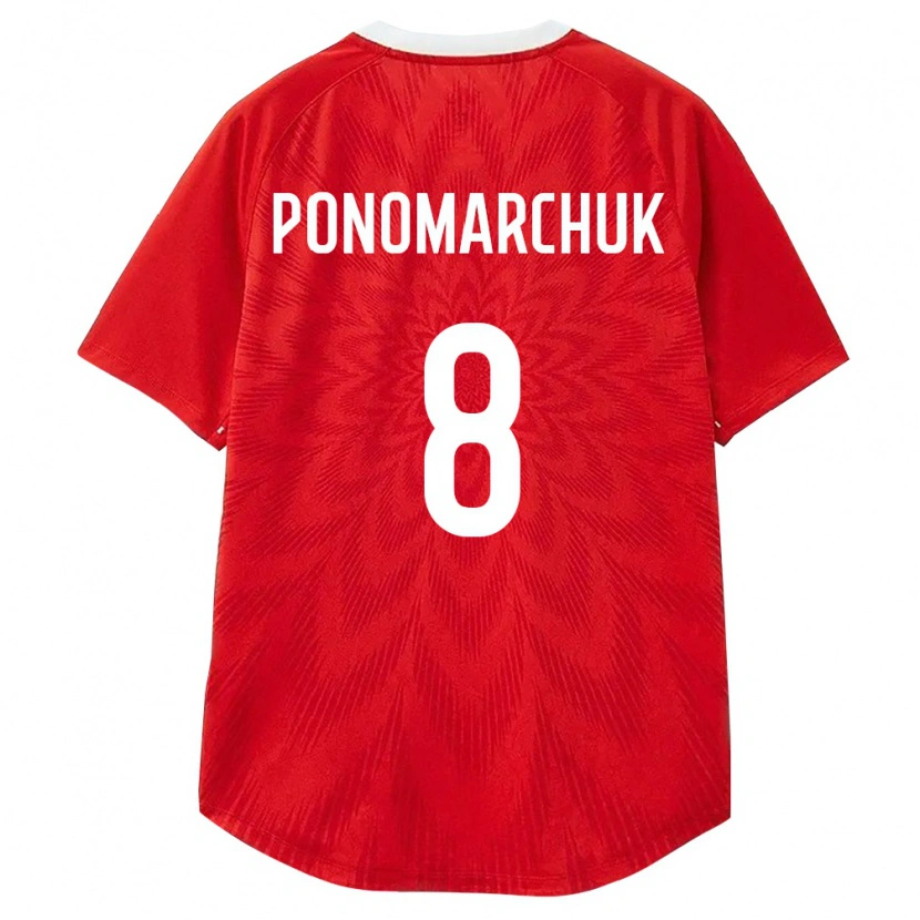 Danxen Pánské Rusko Artem Ponomarchuk #8 Červená Bílá Hnědá Domů Hráčské Dresy 26-28 Dres