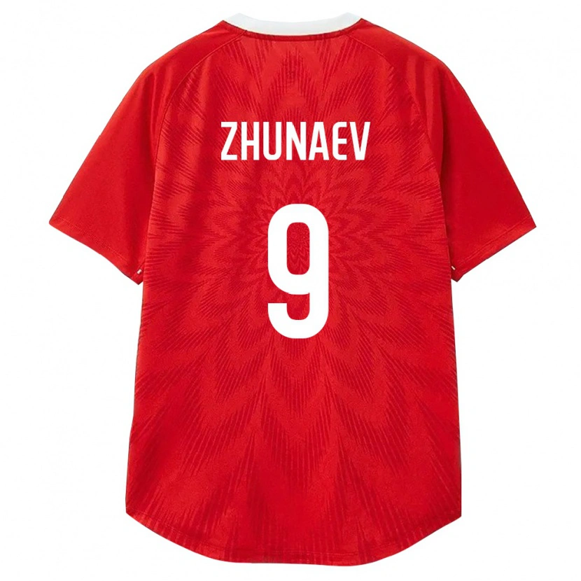 Danxen Pánské Rusko Ivan Zhunaev #9 Červená Bílá Hnědá Domů Hráčské Dresy 26-28 Dres