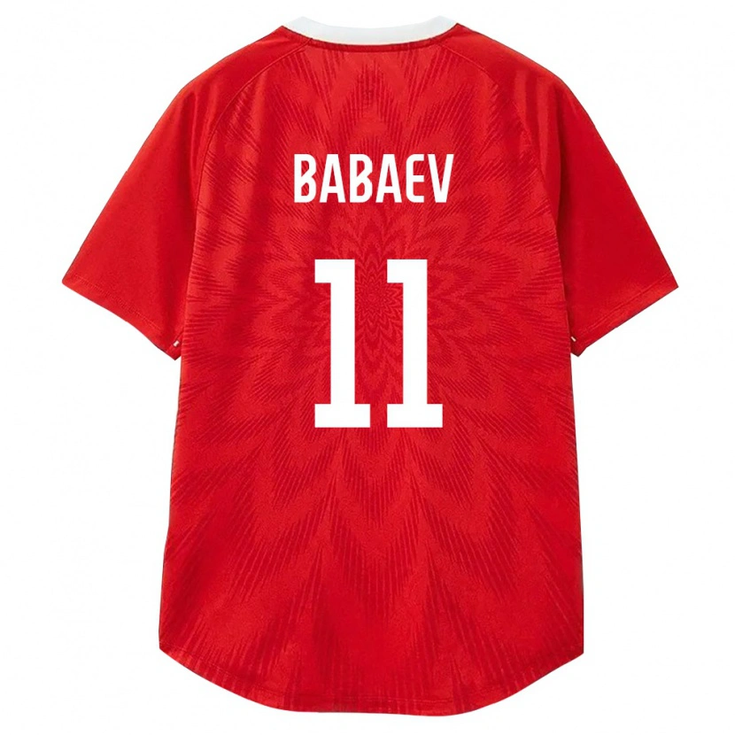 Danxen Pánské Rusko Ulvi Babaev #11 Červená Bílá Hnědá Domů Hráčské Dresy 26-28 Dres