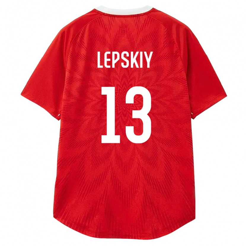 Danxen Pánské Rusko Ivan Lepskiy #13 Červená Bílá Hnědá Domů Hráčské Dresy 26-28 Dres