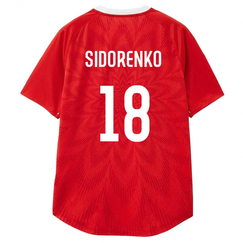 Danxen Pánské Rusko Artem Sidorenko #18 Červená Bílá Hnědá Domů Hráčské Dresy 26-28 Dres
