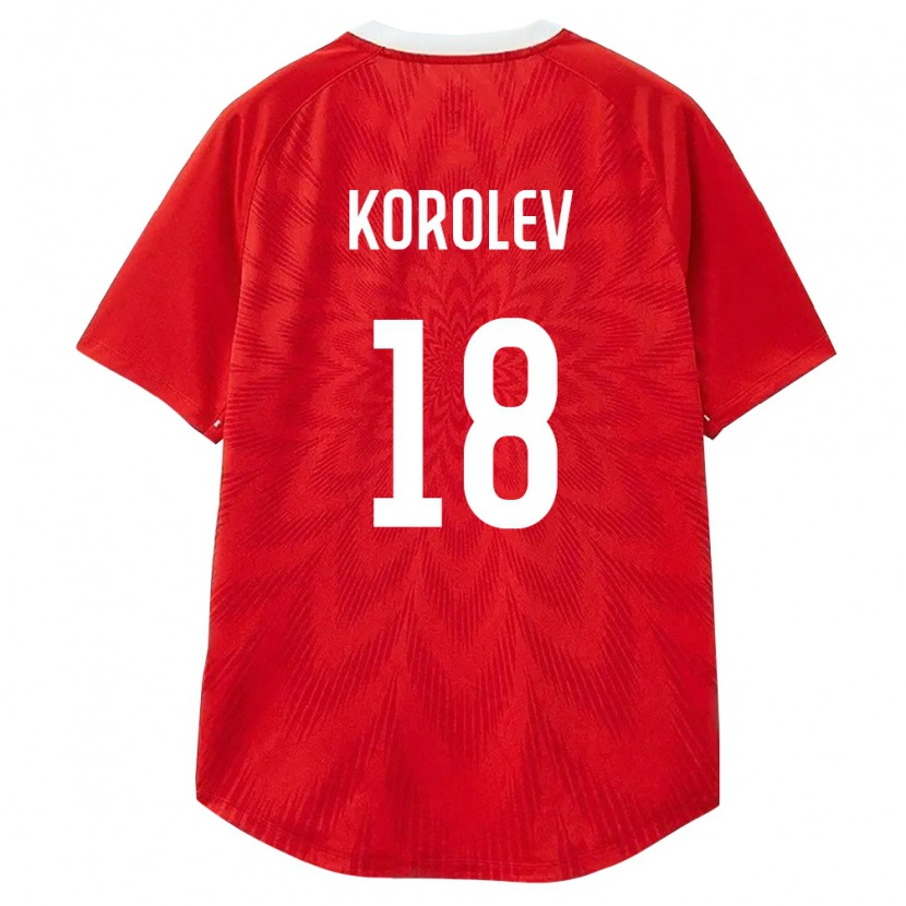 Danxen Pánské Rusko Andrey Korolev #18 Červená Bílá Hnědá Domů Hráčské Dresy 26-28 Dres