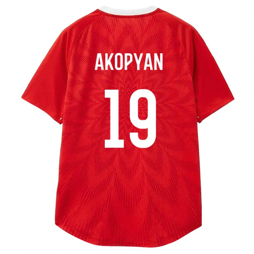 Danxen Pánské Rusko Eduard Akopyan #19 Červená Bílá Hnědá Domů Hráčské Dresy 26-28 Dres