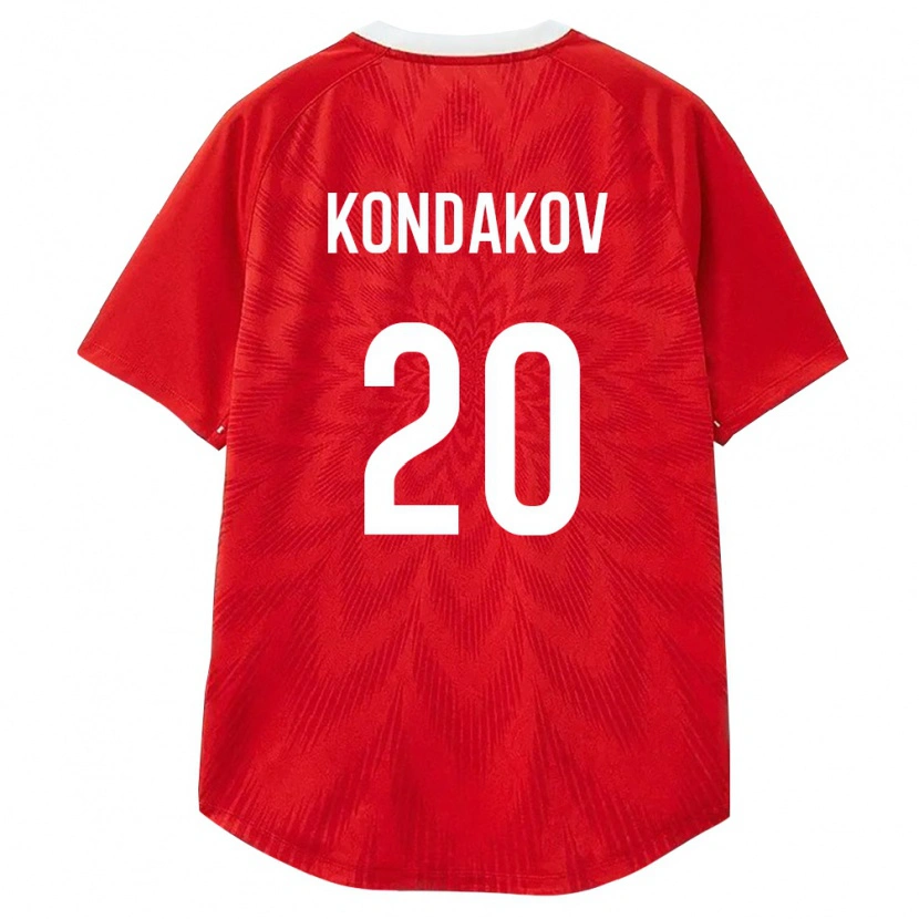 Danxen Pánské Rusko Daniil Kondakov #20 Červená Bílá Hnědá Domů Hráčské Dresy 26-28 Dres