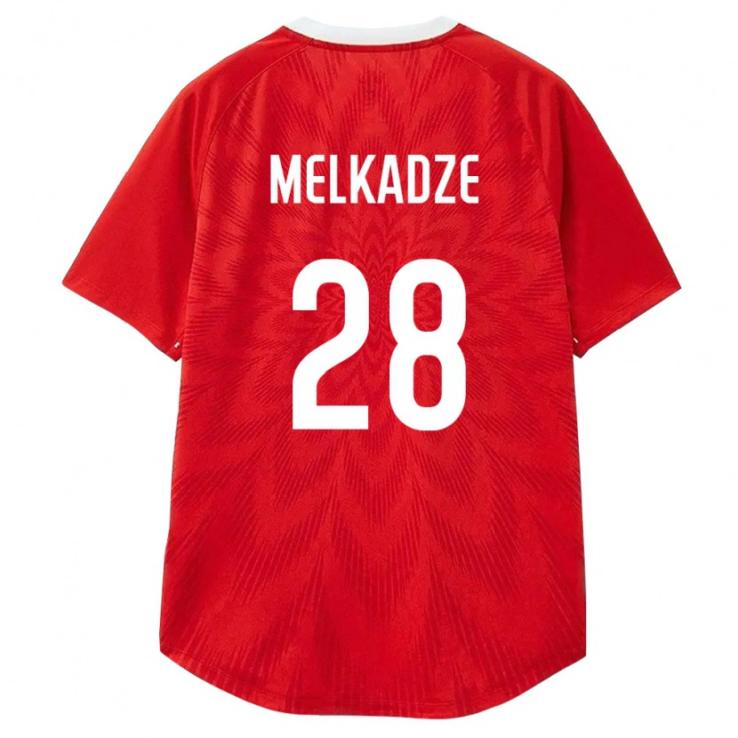 Danxen Pánské Rusko Georgiy Melkadze #28 Červená Bílá Hnědá Domů Hráčské Dresy 26-28 Dres