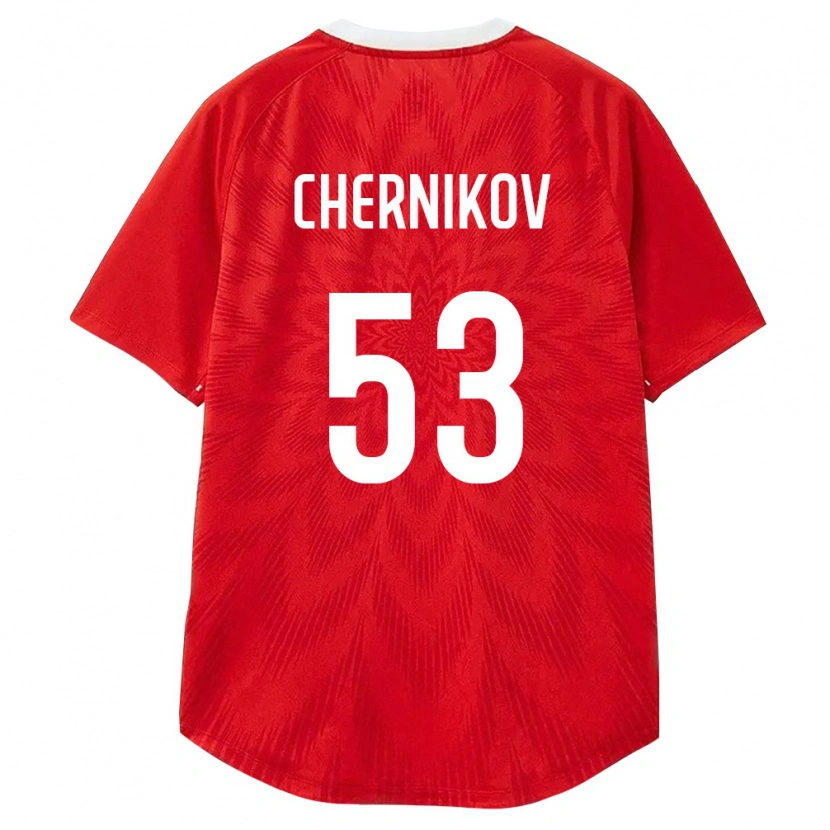 Danxen Pánské Rusko Aleksandr Chernikov #53 Červená Bílá Hnědá Domů Hráčské Dresy 26-28 Dres