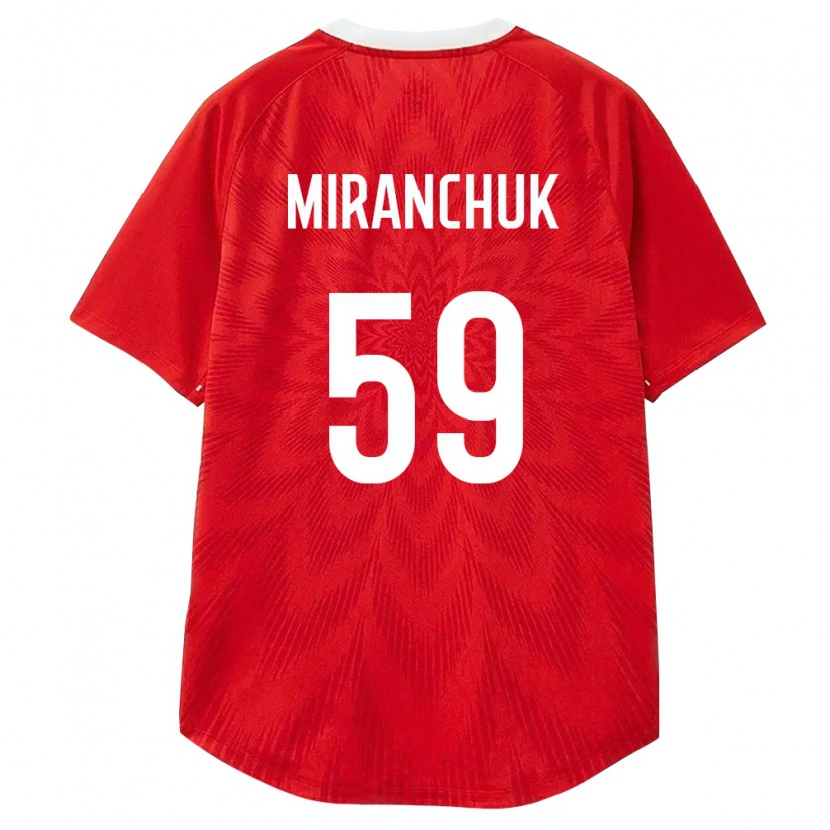 Danxen Pánské Rusko Aleksey Miranchuk #59 Červená Bílá Hnědá Domů Hráčské Dresy 26-28 Dres