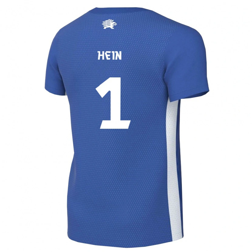 Danxen Pánské Estonsko Karl Hein #1 Tmavě Modrá Bílá Domů Hráčské Dresy 26-28 Dres