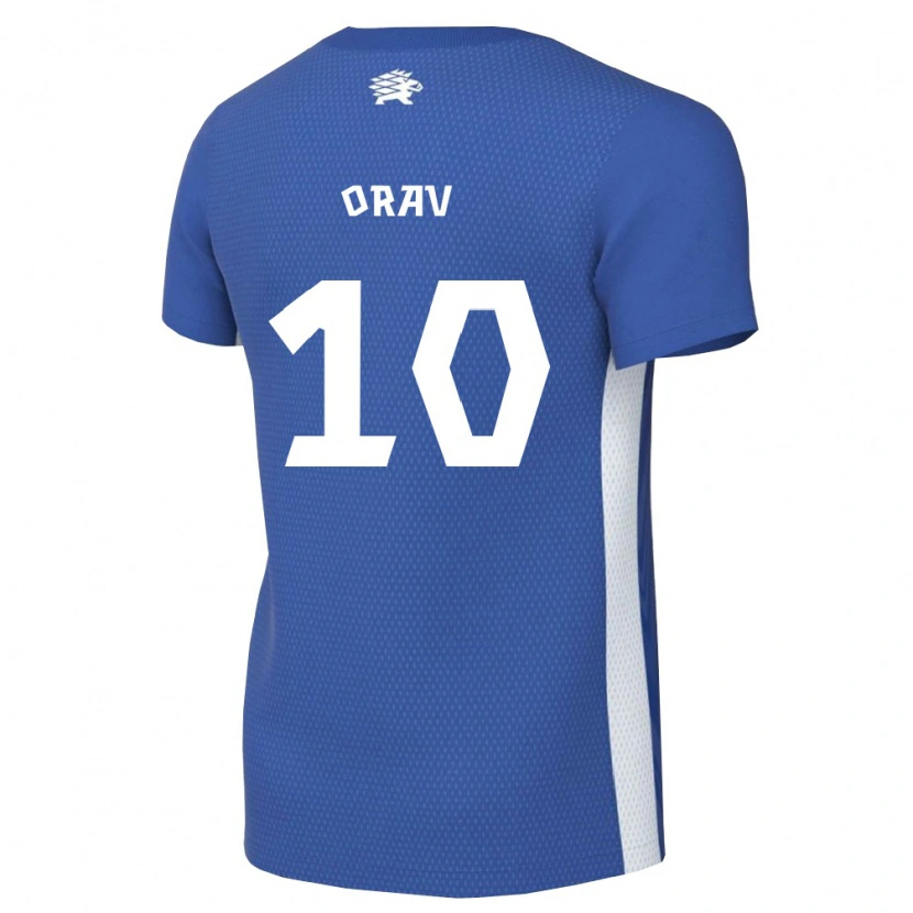 Danxen Pánské Estonsko Nathan Orav #10 Tmavě Modrá Bílá Domů Hráčské Dresy 26-28 Dres