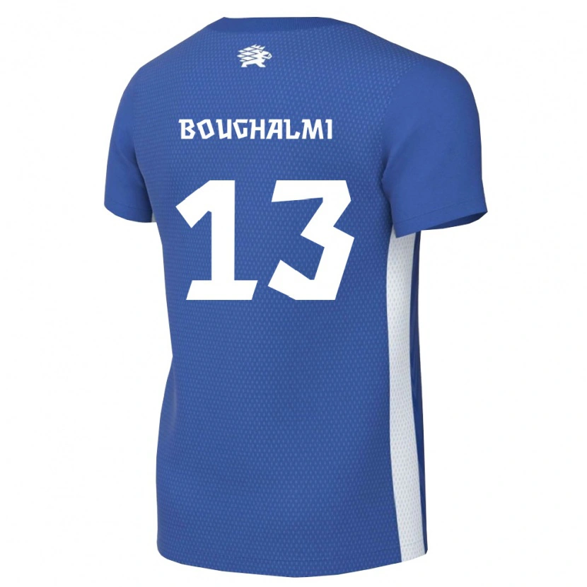 Danxen Pánské Estonsko Youssef Boughalmi #13 Tmavě Modrá Bílá Domů Hráčské Dresy 26-28 Dres