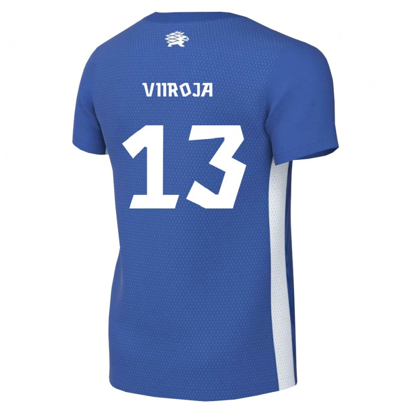 Danxen Pánské Estonsko Jakob Viiroja #13 Tmavě Modrá Bílá Domů Hráčské Dresy 26-28 Dres