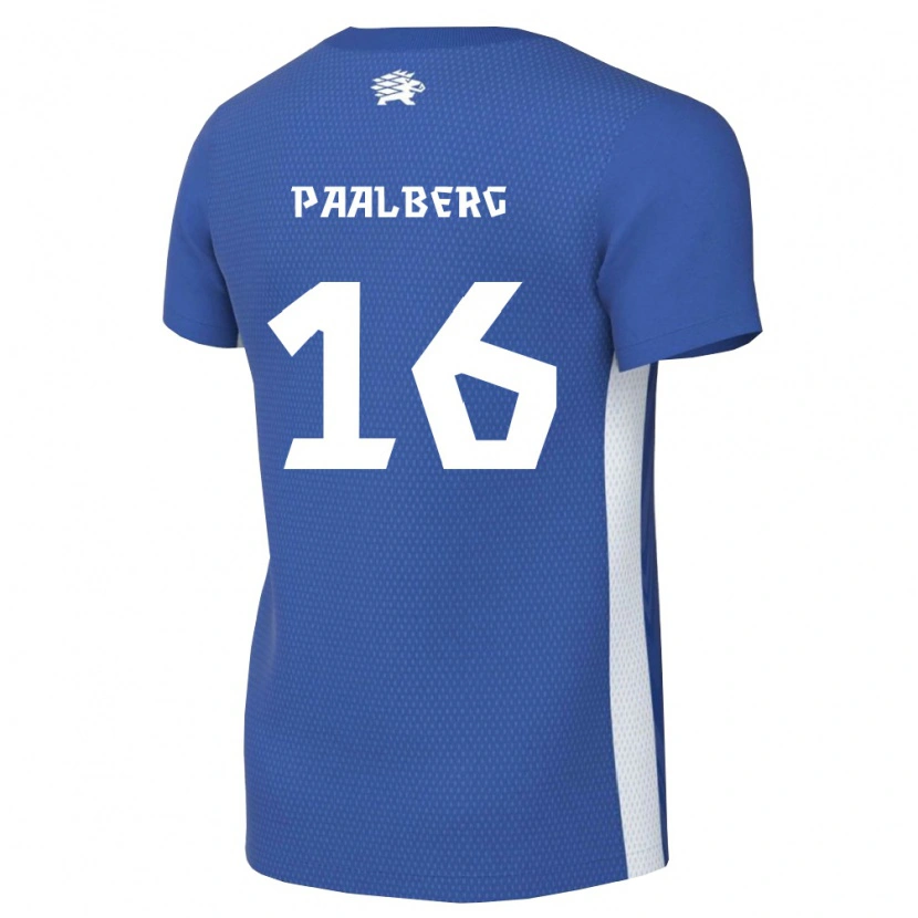 Danxen Pánské Estonsko Marten-Chris Paalberg #16 Tmavě Modrá Bílá Domů Hráčské Dresy 26-28 Dres