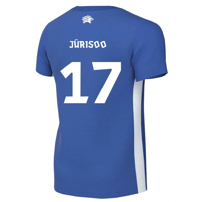Danxen Pánské Estonsko Taavi Jürisoo #17 Tmavě Modrá Bílá Domů Hráčské Dresy 26-28 Dres