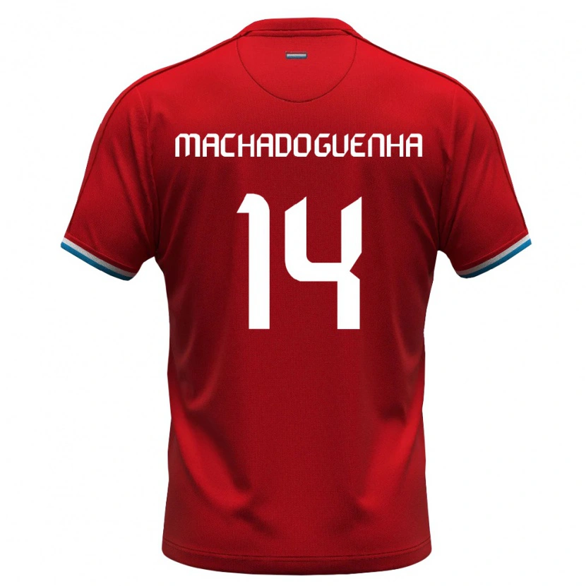 Danxen Pánské Lucembursko Antenory Machado Guenha #14 Červená Bílá Modrá Domů Hráčské Dresy 26-28 Dres