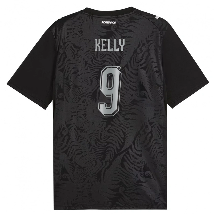 Danxen Pánské Nový Zéland Keegan Kelly #9 Bílá Černá Šedá Domů Hráčské Dresy 26-28 Dres