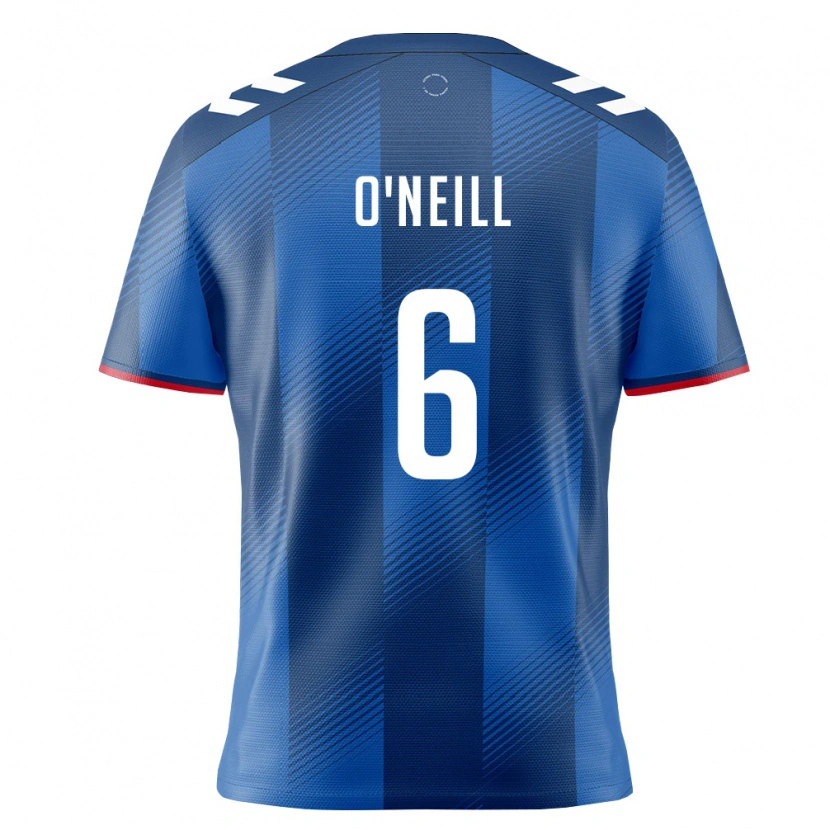 Danxen Pánské Portoriko Juan O'neill #6 Královská Modrá Červená Bílá Domů Hráčské Dresy 26-28 Dres