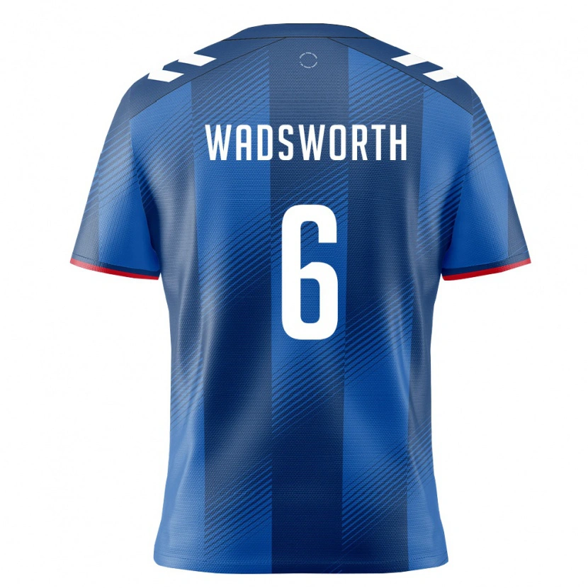 Danxen Pánské Portoriko Lleyton Wadsworth #6 Královská Modrá Červená Bílá Domů Hráčské Dresy 26-28 Dres