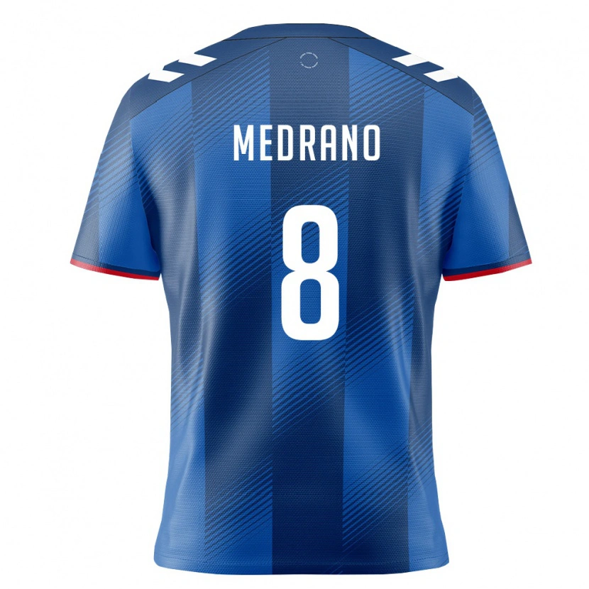 Danxen Pánské Portoriko Keven Medrano #8 Královská Modrá Červená Bílá Domů Hráčské Dresy 26-28 Dres