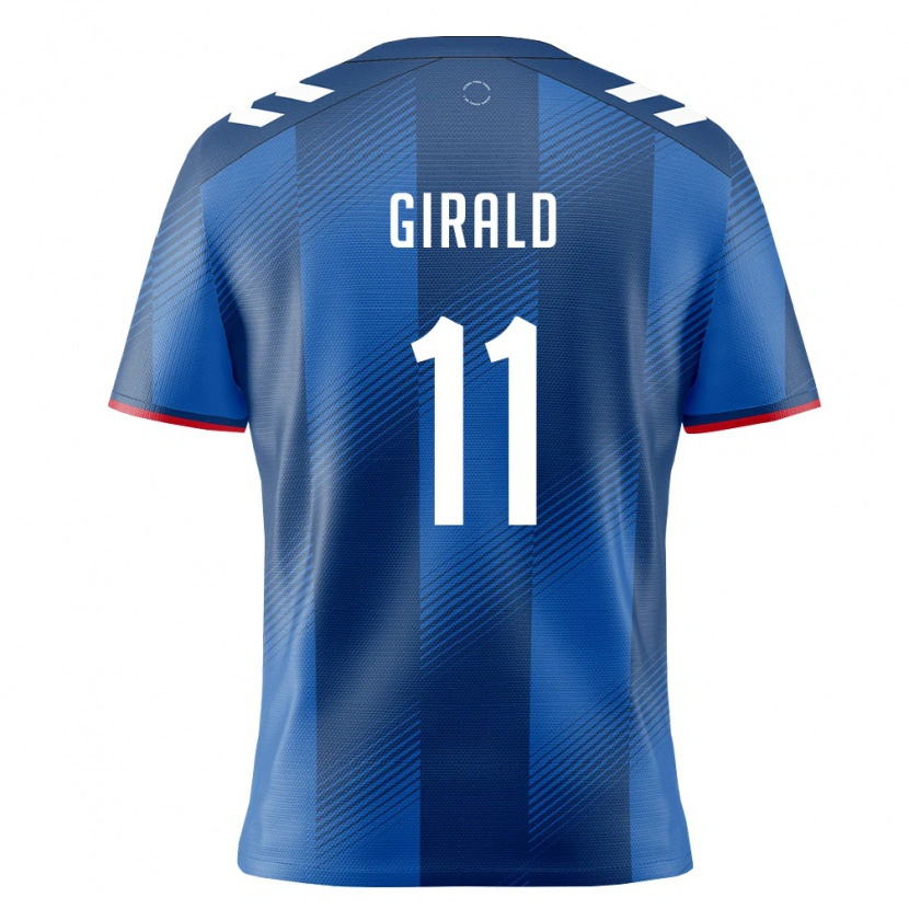 Danxen Pánské Portoriko Gian Girald #11 Královská Modrá Červená Bílá Domů Hráčské Dresy 26-28 Dres