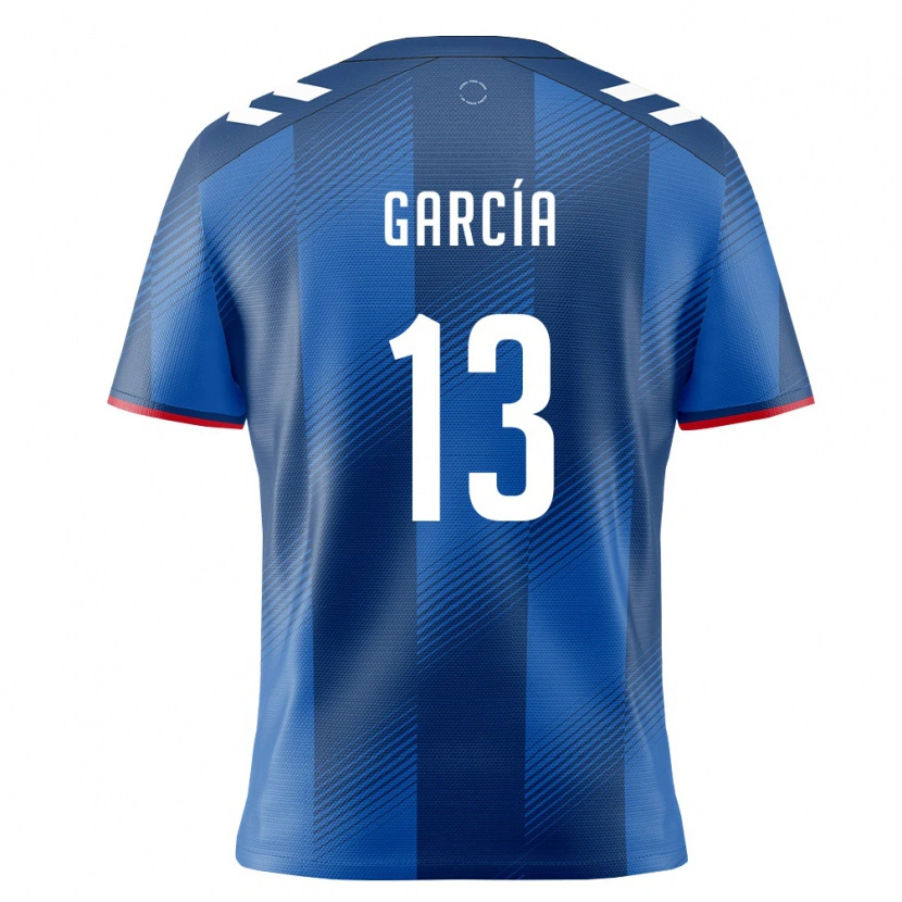 Danxen Pánské Portoriko Diego García #13 Královská Modrá Červená Bílá Domů Hráčské Dresy 26-28 Dres