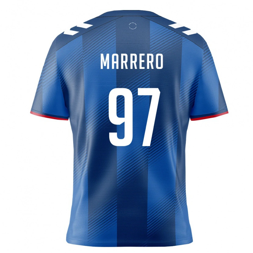 Danxen Pánské Portoriko David Marrero #97 Královská Modrá Červená Bílá Domů Hráčské Dresy 26-28 Dres
