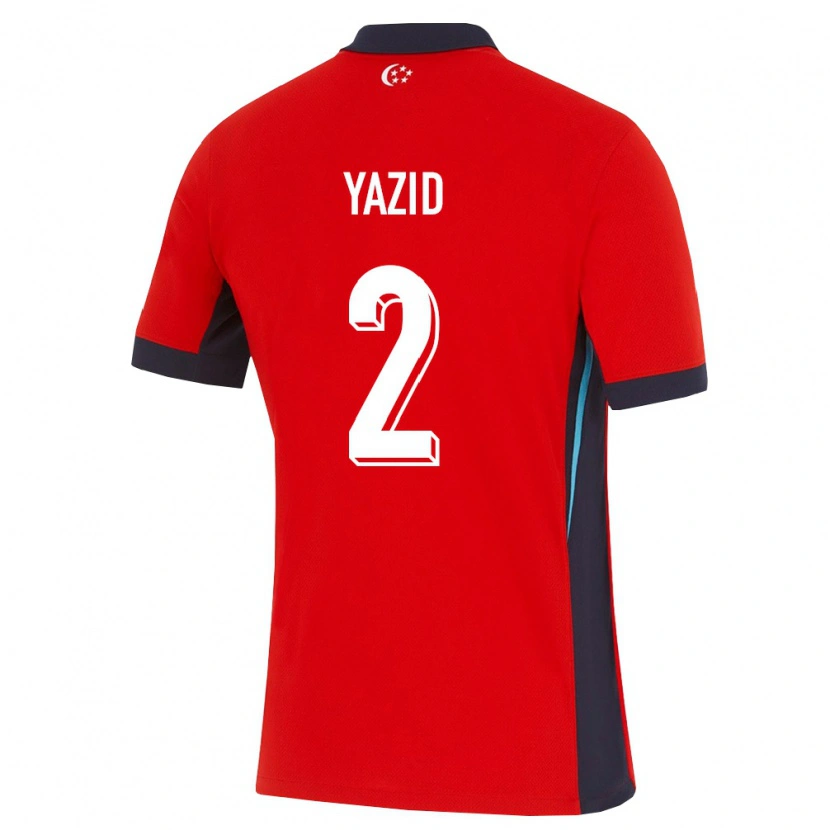 Danxen Pánské Singapur Aqil Yazid #2 Červená Bílá Černá Domů Hráčské Dresy 26-28 Dres