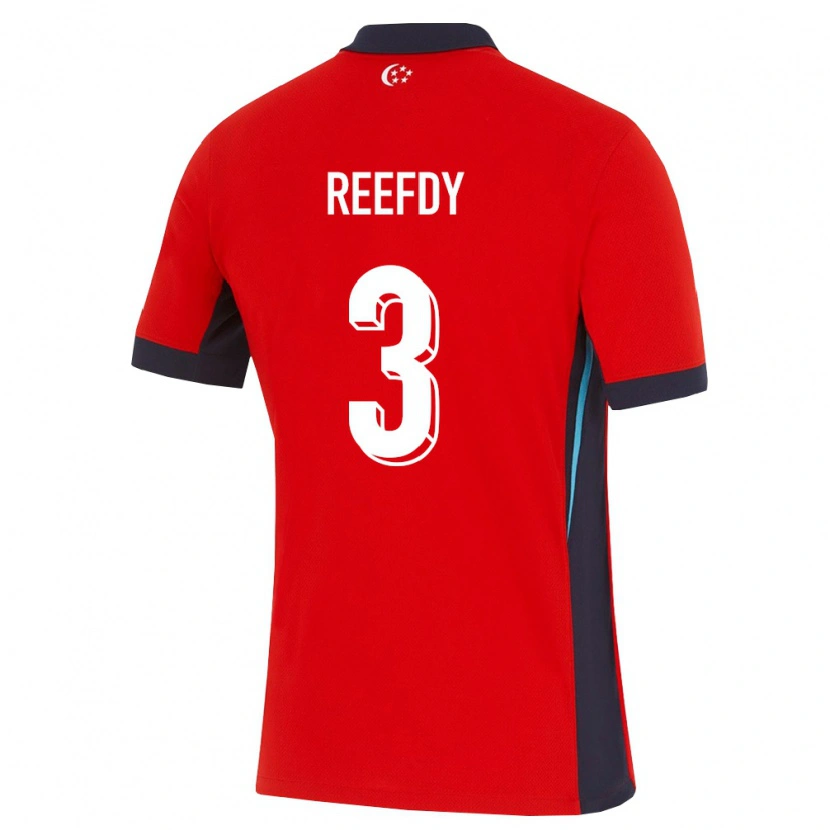 Danxen Pánské Singapur Adam Reefdy #3 Červená Bílá Černá Domů Hráčské Dresy 26-28 Dres