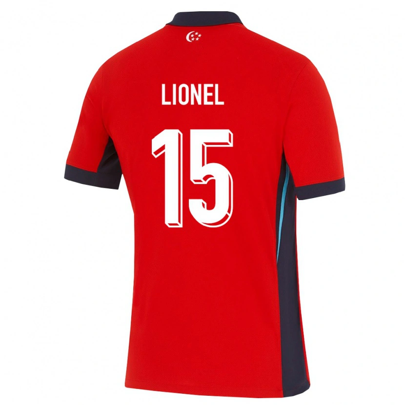 Danxen Pánské Singapur Lionel Tan #15 Červená Bílá Černá Domů Hráčské Dresy 26-28 Dres