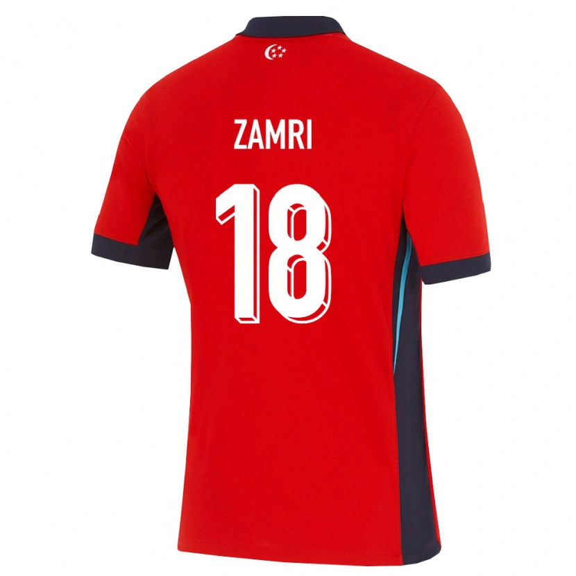 Danxen Pánské Singapur Zamir Zamri #18 Červená Bílá Černá Domů Hráčské Dresy 26-28 Dres