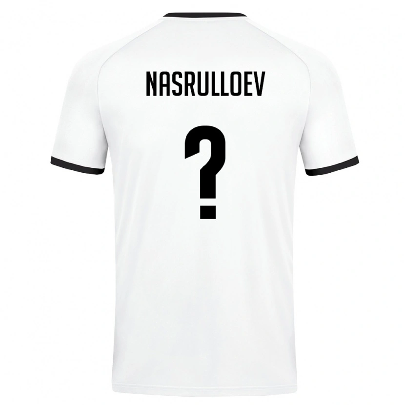 Danxen Pánské Uzbekistán Yakhyo Nasrulloev #0 Bílá Tmavě Zelená Daleko Hráčské Dresy 26-28 Dres