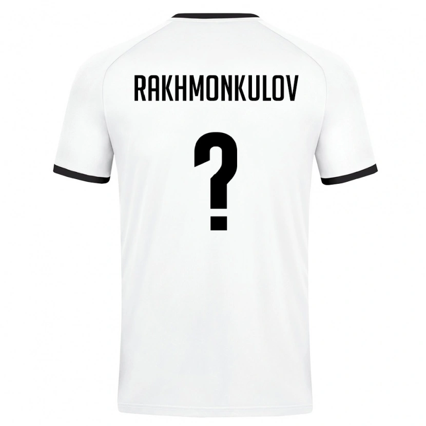 Danxen Pánské Uzbekistán Temur Rakhmonkulov #0 Bílá Tmavě Zelená Daleko Hráčské Dresy 26-28 Dres
