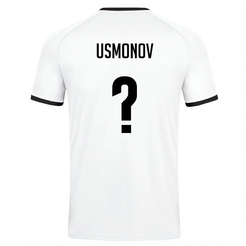 Danxen Pánské Uzbekistán Bekzod Usmonov #0 Bílá Tmavě Zelená Daleko Hráčské Dresy 26-28 Dres