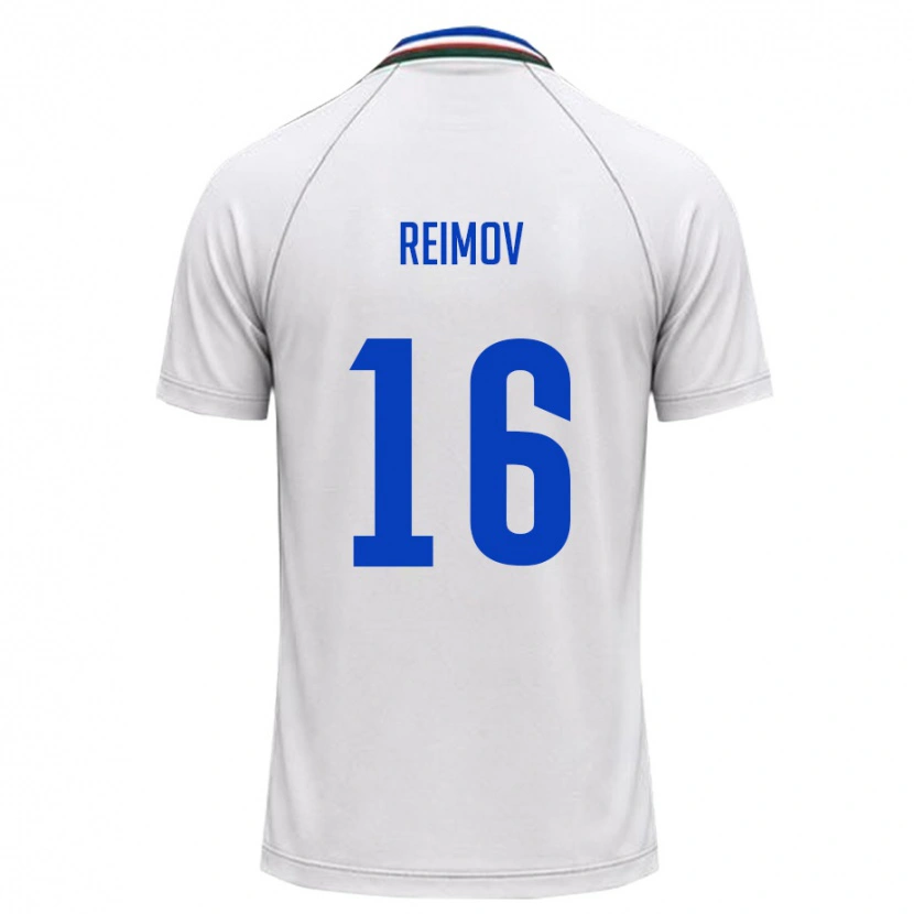 Danxen Pánské Uzbekistán Mukhammedali Reimov #16 Bílá Tmavě Zelená Daleko Hráčské Dresy 26-28 Dres